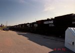 NS 8586 leads 5 other locos at Glenwood Yard